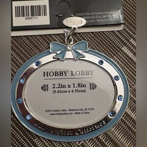 Hobby Lobby Blue Bow Christmas Ornament
